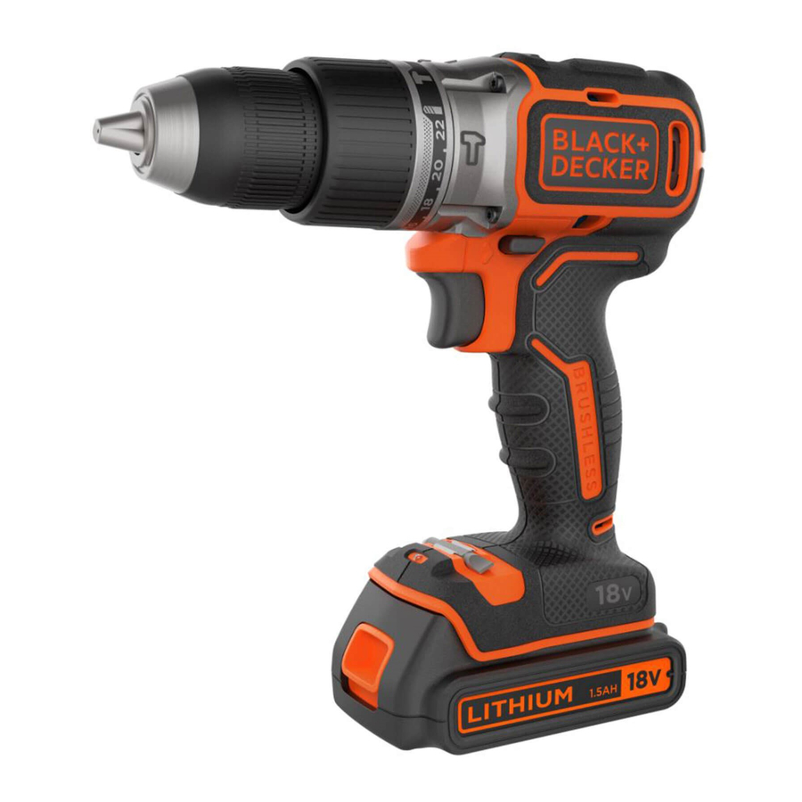 Black+Decker BDCDD12 Original Instructions Manual