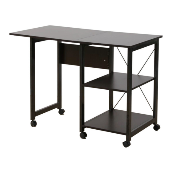 User Manuals: Costway HW67486 Rolling Computer Desk