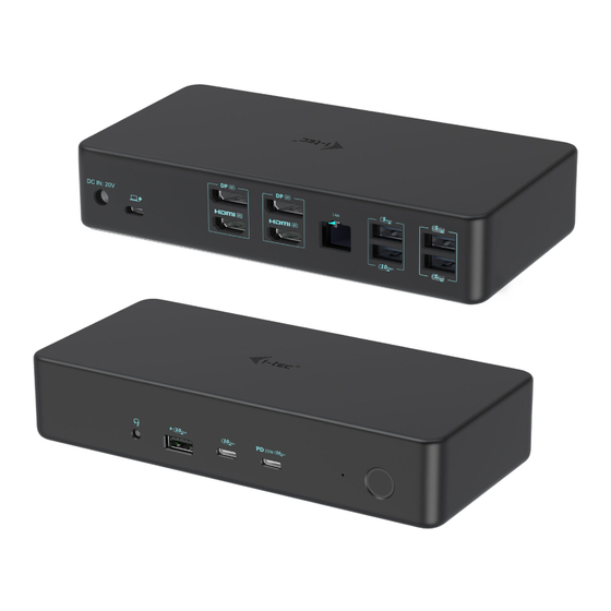 i-tec CADUAL4KDOCKPD2 User Manual