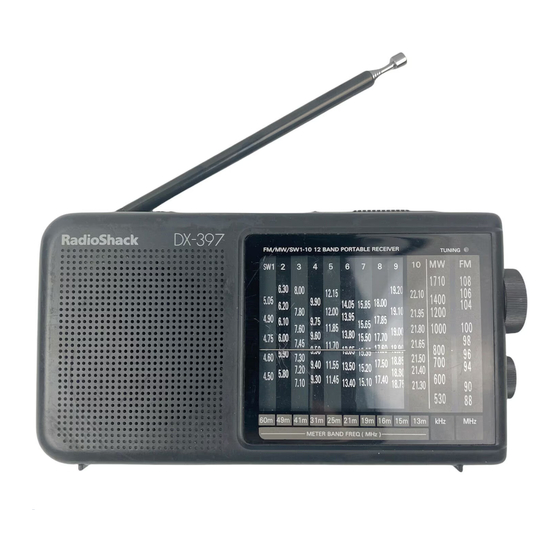 Radio Shack DX-397 Manuals