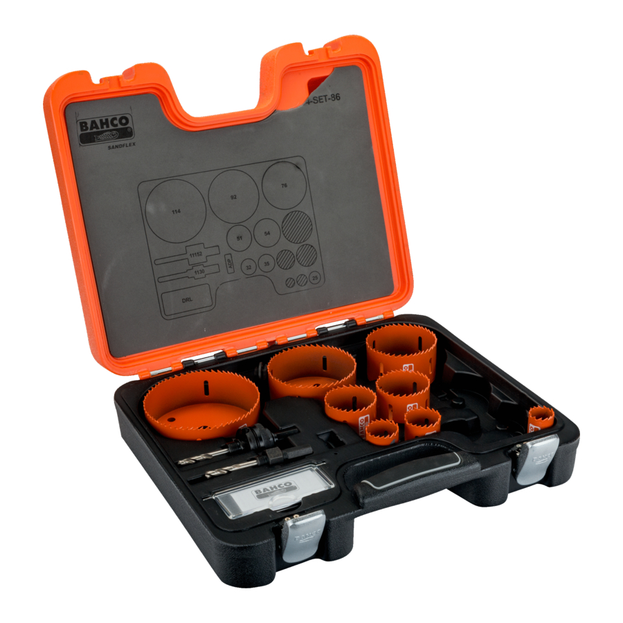 Bahco Sandflex Holesaw Sets Specifications