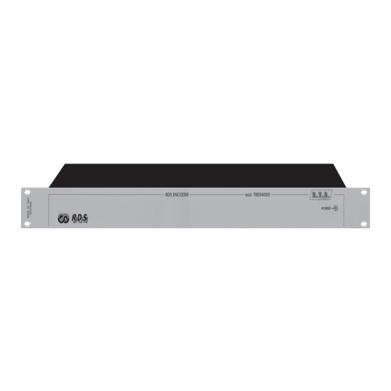 R.V.R. Elettronica TRDS4002 User Manual