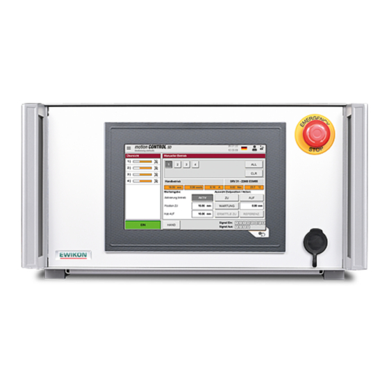 EWIKON motion CONTROL SD Operating Manual