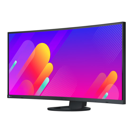 Eizo FlexScan EV3895-BK User Manual & Setup Manual