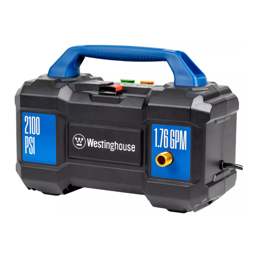 Westinghouse ePX3100V - Pressure Washer Manual