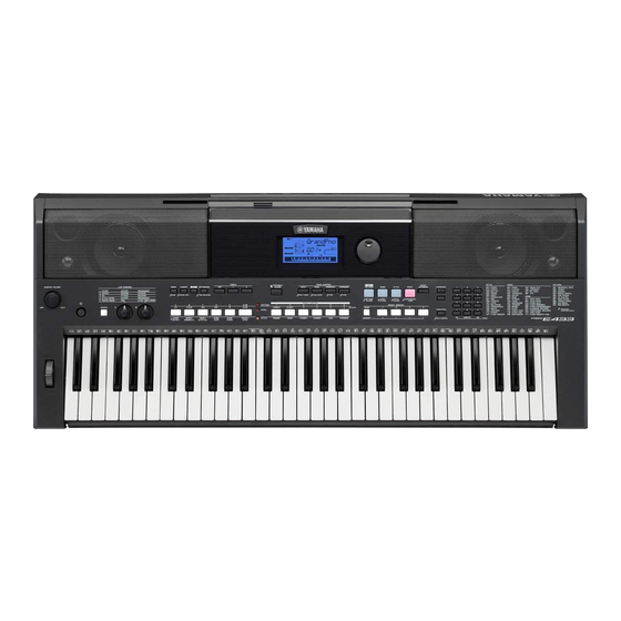 Yamaha PSR-E433 Reference Manual