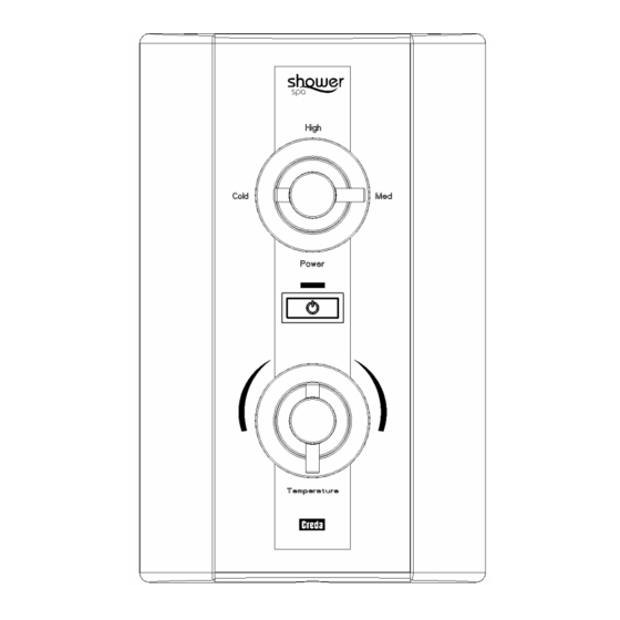 Creda Shower SPA Installation And User Manual