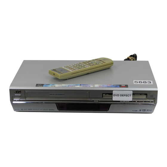 JVC HR-XV3E VHS recorder/DVD player Manuals
