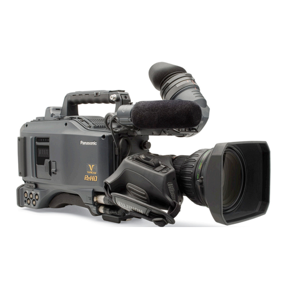 Panasonic AJ-HPX3700 Varicam Quick Start Manual