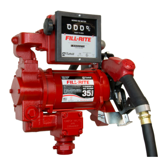 FILL-RITE FR300V Series Installation And Operation Manual