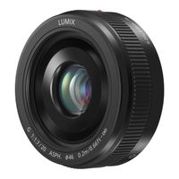 Panasonic Lumix H-H020AE-K Operating Instructions Manual