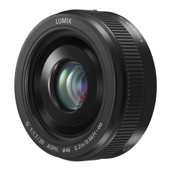 Panasonic Lumix H-H020AE-K Manuals