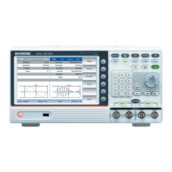 GW Instek AFG-4000 Series User Manual