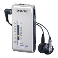 Sony Walkman SRF-S84 User Manual