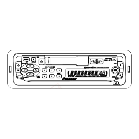 Pioneer KEH-P2033R Service Manual