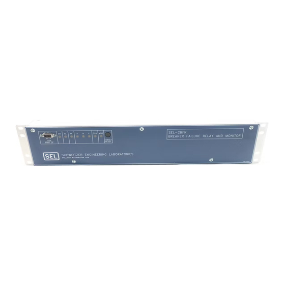 Schweitzer Engineering Laboratories SEL-2BFR Instruction Manual
