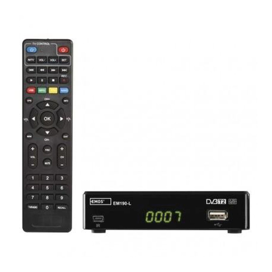 User Manuals: Emos J6015 HD Receiver