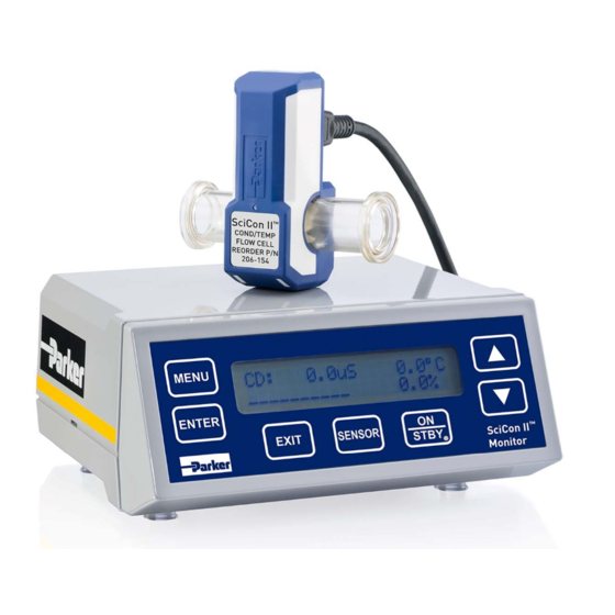 Parker SciCon II Installation, Operating,  & Maintenance Instructions