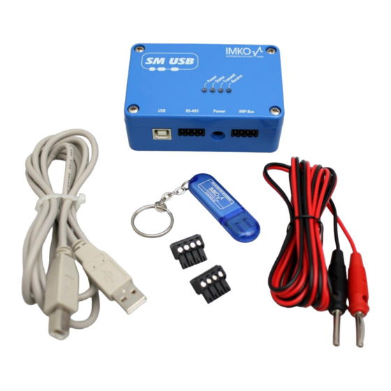 IMKO SM-USB Quick Start Manual