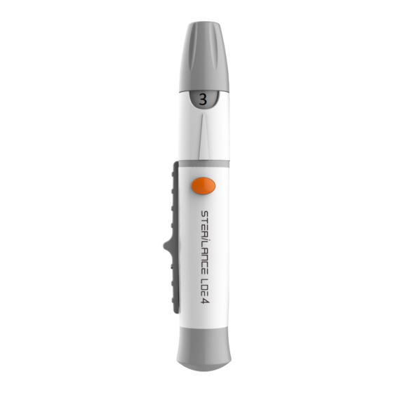 SteriLance LDE4 Quick Start Manual