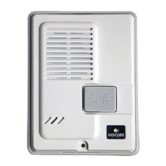 KOCOM DS-4M - Multiple Out Door Panel Manual