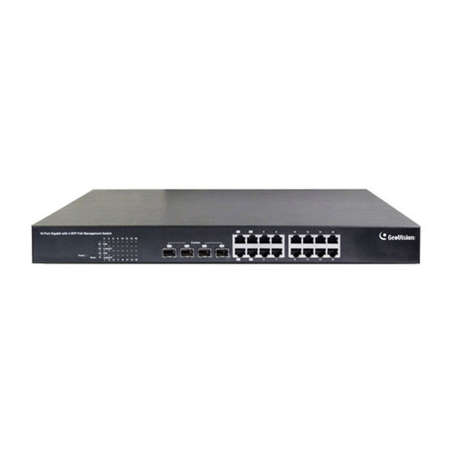 GeoVision GV-POE1611 Installation Manual