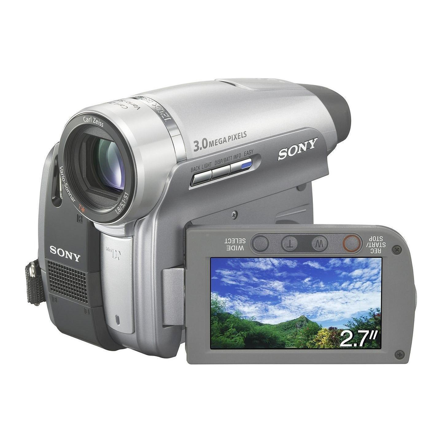 SONY Handycam DCR-HC36E Manuals