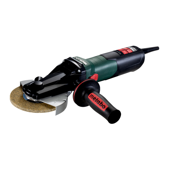 Metabo WEVF 10-125 Quick Inox Original Instructions Manual