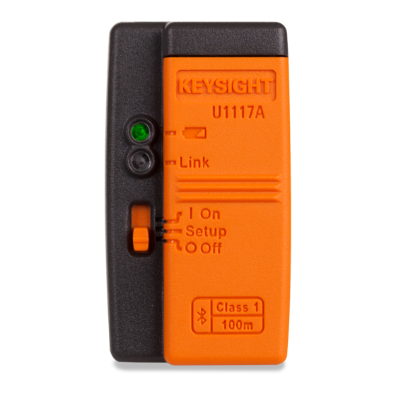 Keysight U1117A Operating Instructions Manual