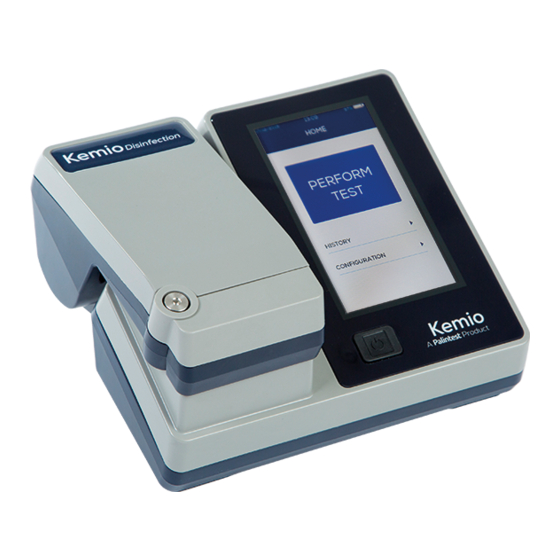 EnviroTech Group Palintest Kemio Quick Start Manual