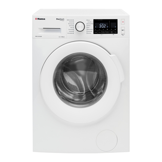 Hansa WHP 6120 LC Operating Instructions Manual