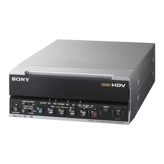 Sony HVR-M15N Service Manual