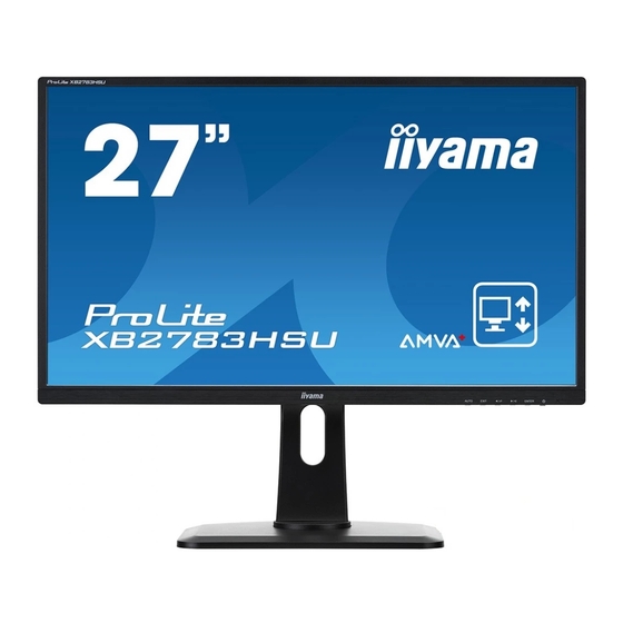 iiyama ProLite XB2783HSU Manuals