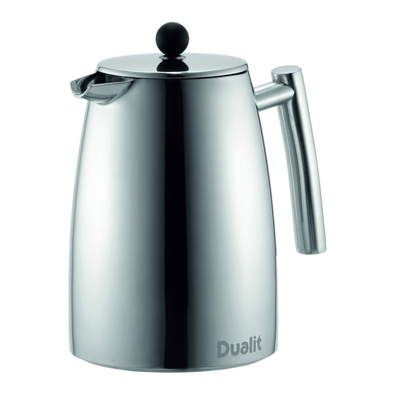 Dualit Cafetiere Instruction Manual
