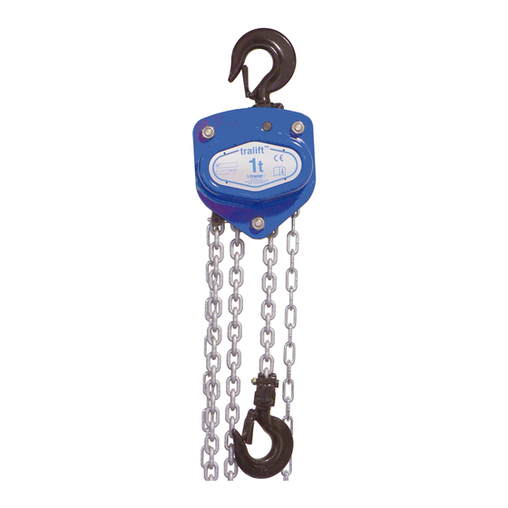Tractel tralift Series Manual
