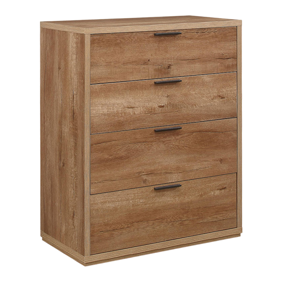 Birlea STOCKWELL 4 DRAWER CHEST Assembly Instructions Manual