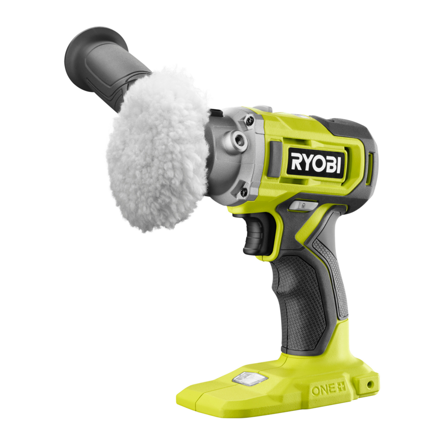Ryobi PBF102 - POLISHER / SANDER Manual
