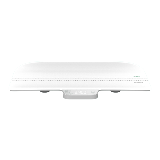 cecotec NANA BABYCARE SMARTWEIGHT Instruction Manual