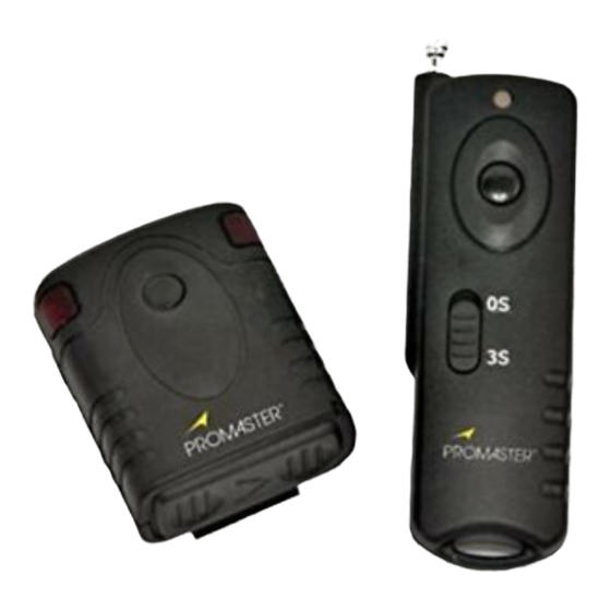 Promaster SystemPro Professional Operating Instructions