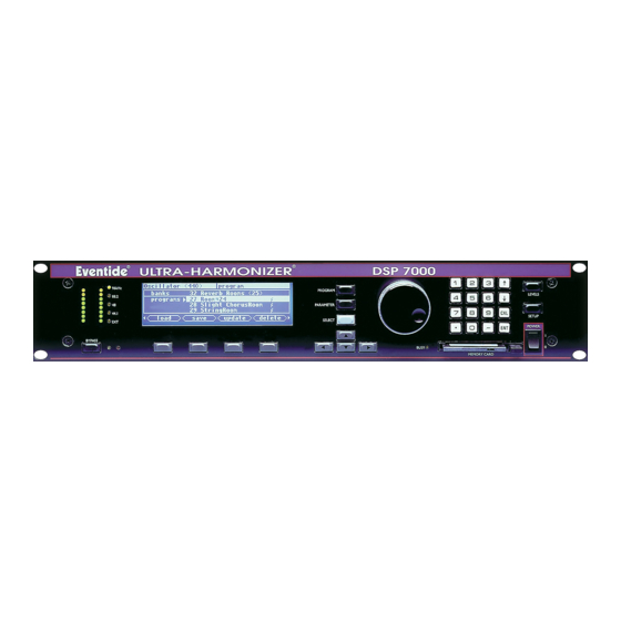 Eventide DSP7000 Operating Manual