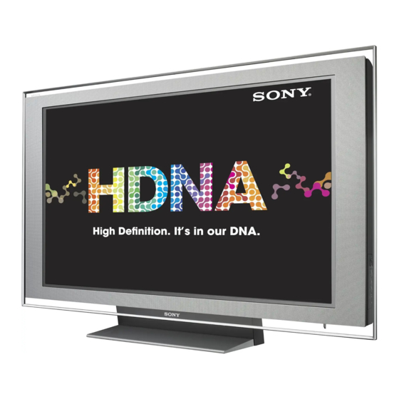 Sony KDL-46XBR2 Software Upgrade Instructions