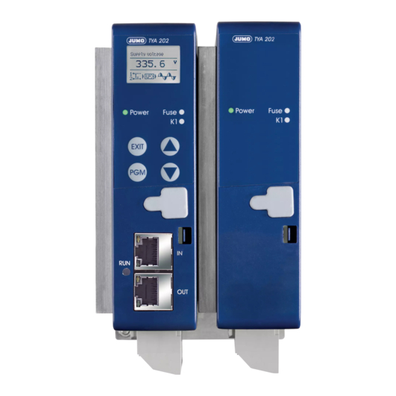 JUMO TYA 202 Operating Manual