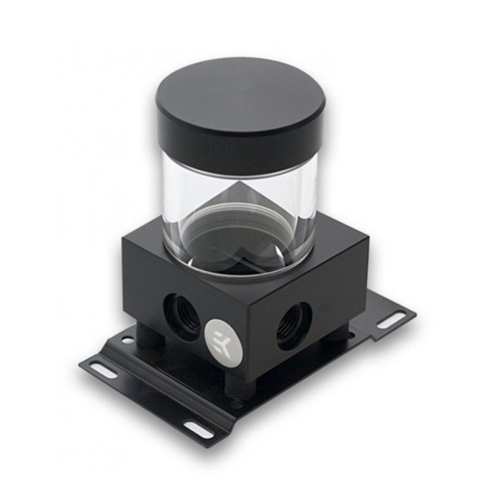 ekwb EK-XRES DCP 2.2 Reservoir Installation And Mounting Manual