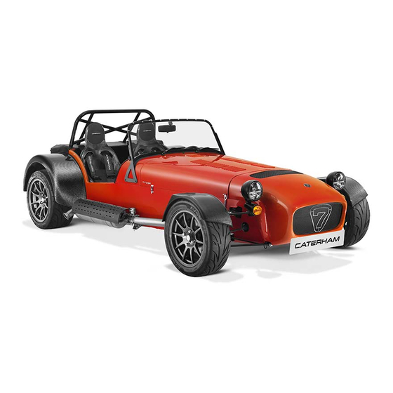 Caterham SEVEN Owner's Handbook Manual