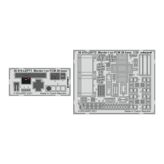 Eduard Marder I on FCM 36 base Assembly Instructions