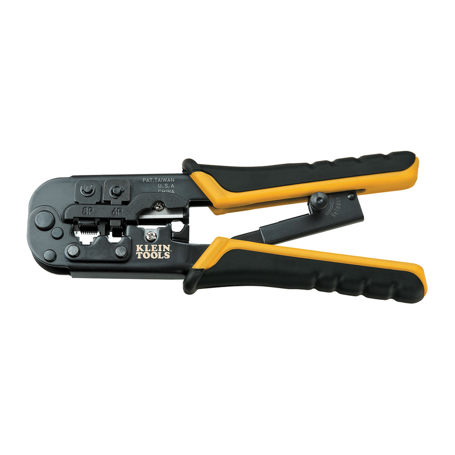 Klein Tools VDV226-011 - Ratcheting Modular Crimper/Stripper Manual