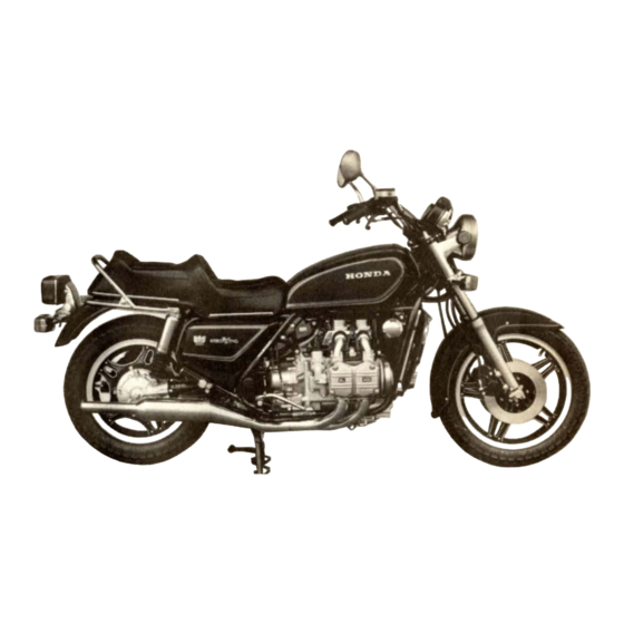Honda GL1100 Owner's Manual