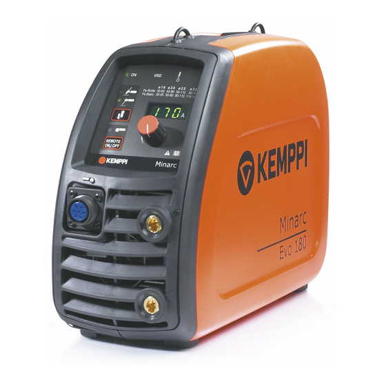 Kemppi Minarc Evo 150 Service Manual