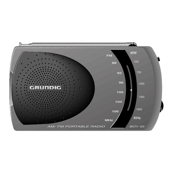 Grundig BOY 55 Operating Instructions
