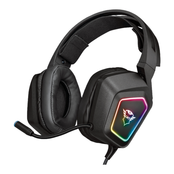 Trust GXT 450 Blizz RGB 7.1 Manual